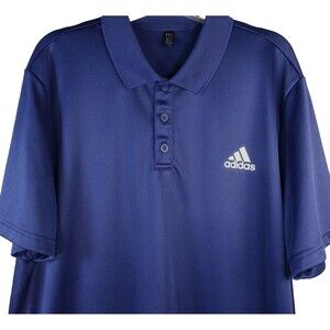 Adidas Golf Polo Shirt Mens Size XL Navy Blue Short Sleeve Performance